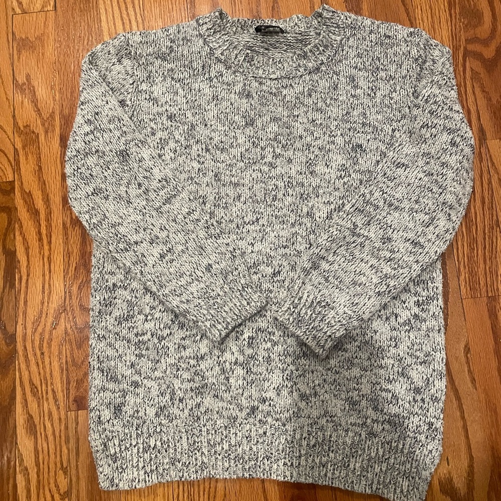 Heathered Grey Theory Cotton Cashmere sweater